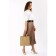Bag Female Tout with zipper, beige color