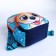 Baby backpack on lightning, external pocket, reflective element, blue color