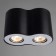 Falcon 2x50W GU10 lamp, black 11x20x13 cm