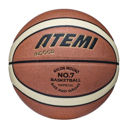 Basketball ball atemi, size 7, composite. skin, 12 panels, BB900N, district 75-78, glued 105307-2