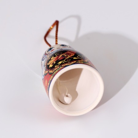 Matryoshka bell, Khokhloma, 5.5 cm-3