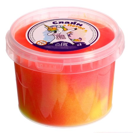 Slime "Zepharka" Two colors yellow, red, 500 ml-1