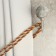 Hook for curtains KS100 CAPPIO, one -rod, chromium color, 2 pcs
