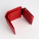 Women's wallet on magnet, red color
