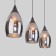 Suspended lamp with glass ceiling Cosmic, 15W, E14, 62x12 cm