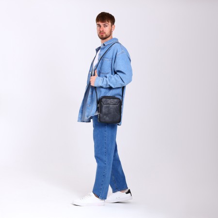 Male bag, black color-6