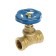 Brass valve, 1/2 ", internal/internal thread