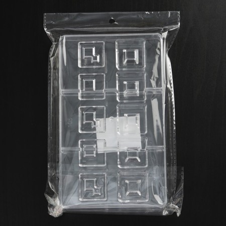 Form for chocolate and sweets “in square”, 10 cells, 20 × 12 × 2.5 cm, cell 3 × 3 cm-3