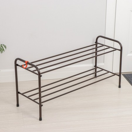 Shoe stand, 2 tiers, 87 × 30 × 45 cm, copper antik-2