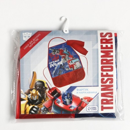 Apron with children "Optimus Prime", transformers, 49x39 cm-10