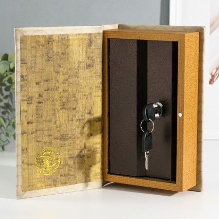 Safe Brush Tree leatherette "Fishing" 3d embossing 21x13x5 cm-1
