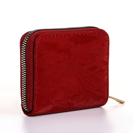 Women's wallet with lightning, red color