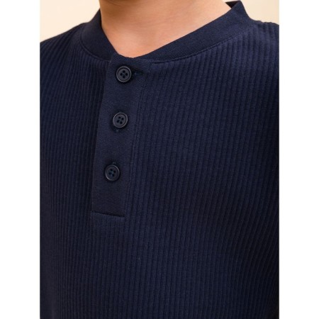 Jumper for boys, height 116 cm, dark blue color-3