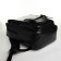 City backpack on a zipper, black color