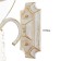 Sconces 06417/1w Wh+GD white/gold/crystal 1x40W E14 25x14x37cm