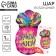 Foil ball 18 "Pineapple", with a substrate
