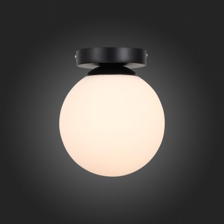 Wall lamp EVOLUCE. SL717.401.01. Acini. 1x40 W, E27, 18x18x22 cm, black color-4