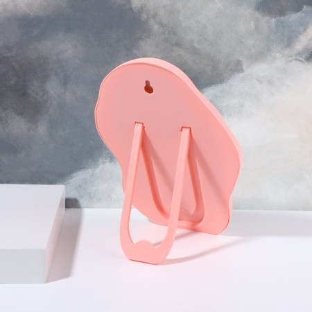 Grace mirror, mirror surface 12.5 × 21 cm, pink color-3
