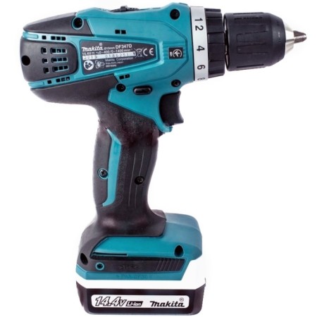 Makita DF347DWE, 14.4 V, 2x1.5 ah, 400/1400 rpm, 30/15 nm, case, case, case-2