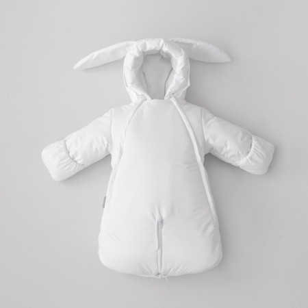 Combinason Transformer Children's three-seesone Kinderlitto "New Zaikin", with lapels, height 62-74 cm, white color