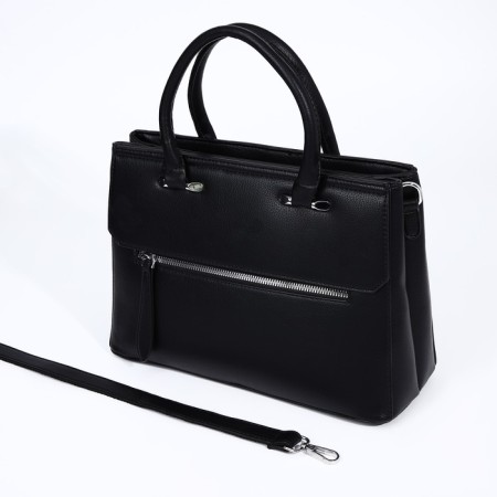 Luggage bag, external pocket, black color-5