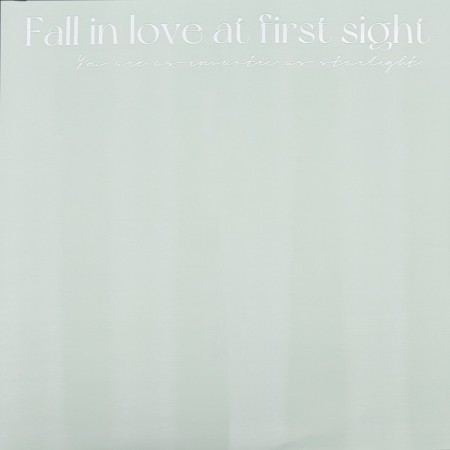 Film for flowers matte, "Love", 58x58cm, green-2