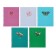 Notebook of 48 sheets in the cage on the crest "Beautiful accents", cover coated cardboard, selective varnish, sparkles, offset block, mix
