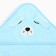 Lovelife towel "friend", col. Blue, 80x80 cm, 100% PE, microfiber 280 g/m2