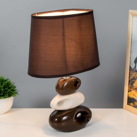 Lamp "desire" brown-white 1x25W E14 12.5x19.5x31 cm Risalux-1