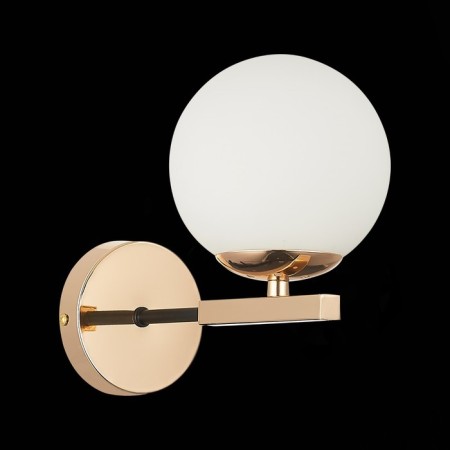 Wall lamp EVOLUCE. Sle106801-01. Sonco. 1x40 W, E14, 13.8x21 cm, color French gold-3