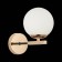 Wall lamp EVOLUCE. Sle106801-01. Sonco. 1x40 W, E14, 13.8x21 cm, color French gold