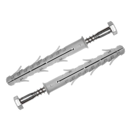 Dowel "Zubble", frame, with a galvanized screw, hexagonal, nylon, 10x115 mm, 50 pcs