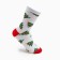 Women's socks "Christmas tree", white color, size 23-25