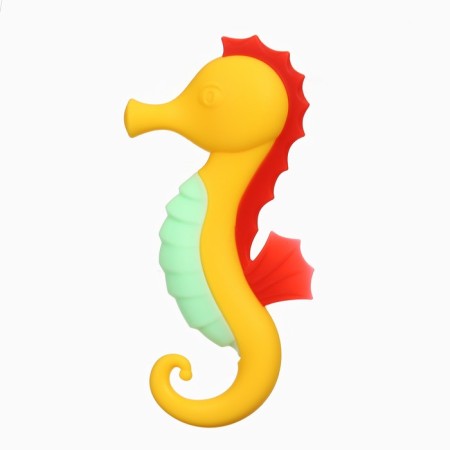 Silicone Breaks "Sea Horse", yellow color, crush me