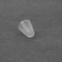 Tip for the cord, D = 4 mm, 17 × 12 mm, 100 pcs, the color is transparent