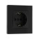 Single Tot Glossy Glass, 16 A, hidden, with salary, glass, black