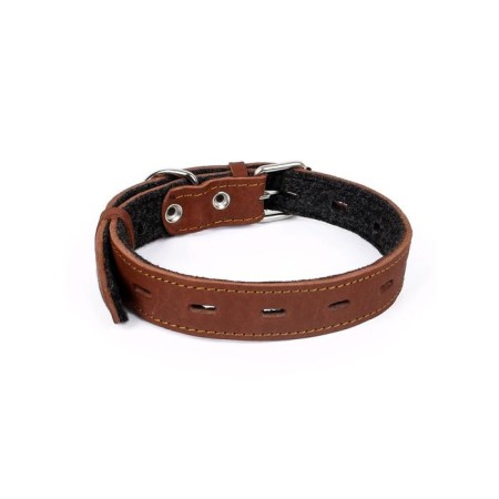 Collar leather dimensionless "zoonik", Osh 30-60 x 3 cm, mix of flowers