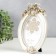 Photo frame Polystone 10x15 cm "Balt and medallion" White with gold 21x14 cm