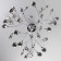 Lamella chandelier, 36x3W G4, color chrome