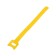 Velcro screed for wires 150x10x1.5 mm tundra, yellow color, 10 pcs.