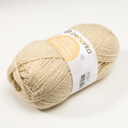 Yarn "sheep wool" 100% wool 200m/100g (166-suction)-5