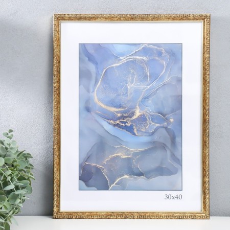 Photo frame Plastic "Kame" 30x40 cm, aged gold-1
