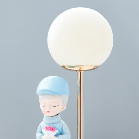 Настольная лампа "Девушка" LED USB голубой 14х10,5х31,5 см RISALUX-4