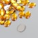 Decor for creativity Plastic "Rhil oval. Bright yellow" set of 150 pcs 1x1.4 cm