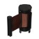 Cassette with exhaust ribbon-280cm brown, height-13cm, width 6.6cm, tape width-80mm