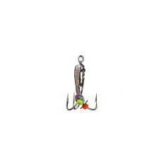 Mormyshka Chertik (Galvanik silver), weight 0.8 g, size 3