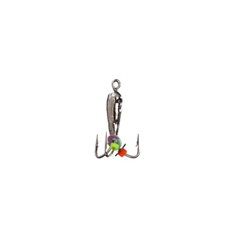 Mormyshka Chertik (Galvanik silver), weight 0.8 g, size 3