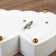Casket Musical Plastic Mechanical "Double Heart White" 6x16x10 cm
