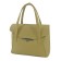 Female bag, genuine leather, olive 31x12x25 cm