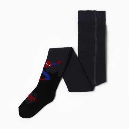 Pantyhose Marvel "Night City", Black/Gray Color, 116-122 cm